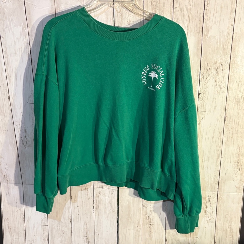 Old Navy Teal Crew Neck Sweater